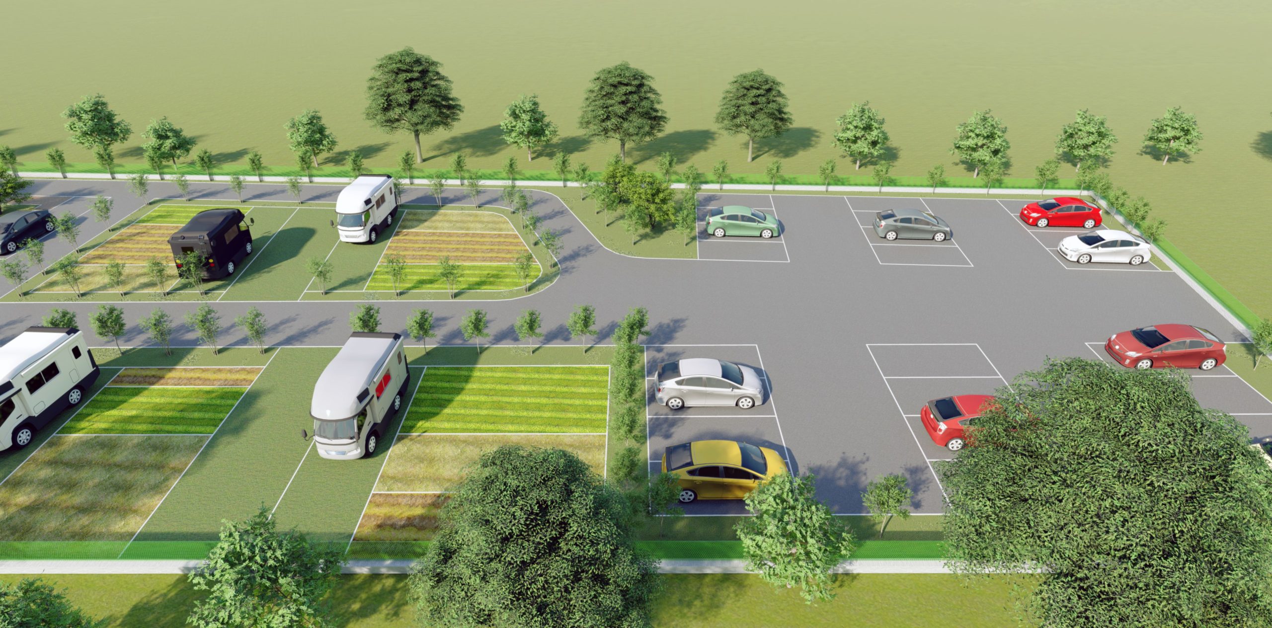 Agricampeggio planimetria parcheggi